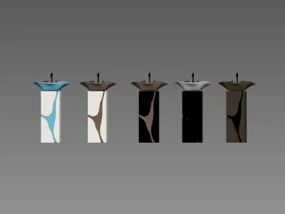 Maison Valentina Luxury Bathrooms Washbasin 3D model