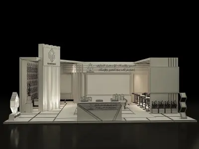 Booth Exhibition Stand a357a 3D model