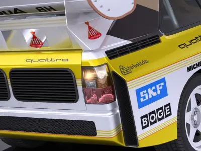 LowPoly Audi Sport Quattro s1 e2 3D model