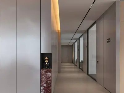 Comprehensive Office Interior Design 3D model