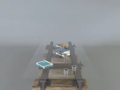 Rail Table  3D model