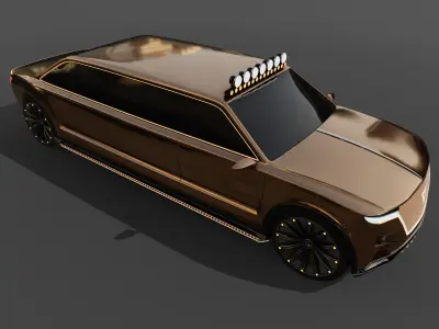 Limousine Car 3D model