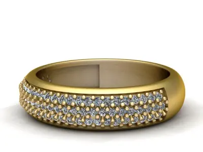 HIP HOP LUXURY RING 3D PRINTABLE MODEL 3D print model