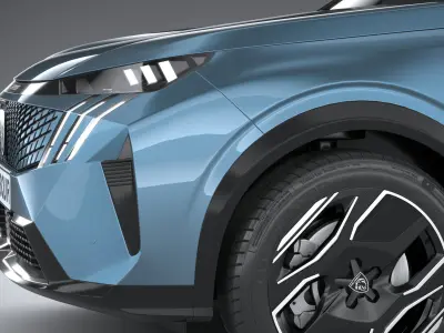 Peugeot E-5008 2025 3D model