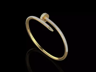 Juste un clou Bracelet 16 Size Full Diamonds N205 3D print model