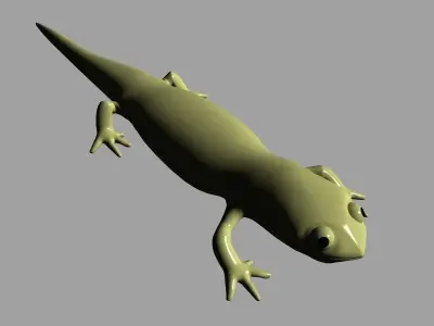 Cartoony Lizard 3D model
