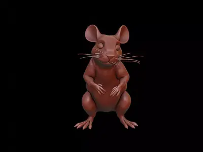 Rat Animal Sculpture 3D print model purchase
