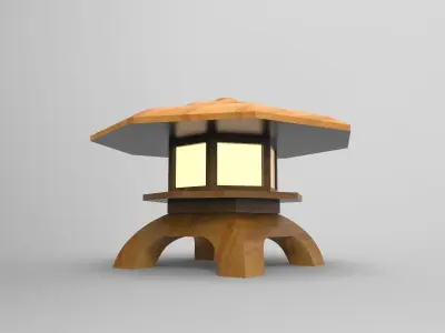 lantern H japanese 3D model