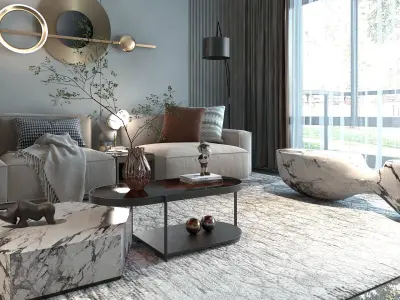 Modern Interior Design 08 3D model