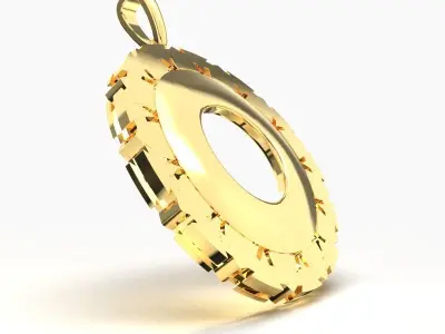 KALEJA GOLD PENDANT 3D print model
