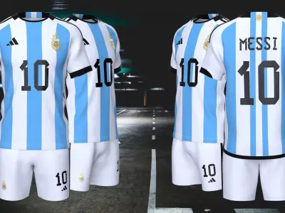 Argentina Messi New Jersey Design 2022 3D model