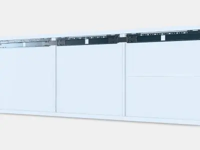 BESTA Wall-mounted cabinet combination 4 Low-poly 3D model
