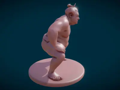 Sumo Wrestler 3D model
