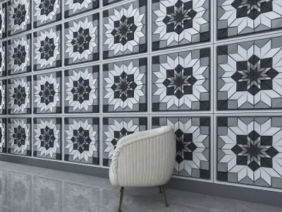 3d wall panel Low-poly 3D model 21