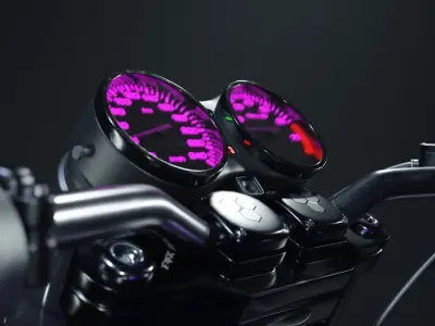 Cafe Racer Motorcycle CUSTOM  3D model