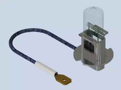 Light bulb H3 24V - PK22s 3D model