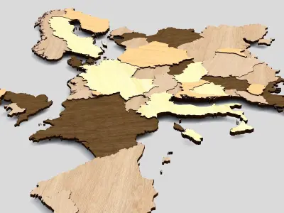 EU map Decoration 3D model