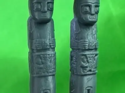 Tiwanaku 2 replica statues 3d print 3D print model