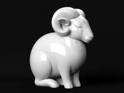 Ram Sculpture 3D print model