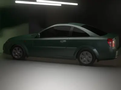 gentra super car new version Low-poly 3D model