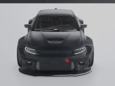 Dodge Charger WIdebody Kit 3D model