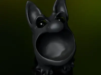 Bluffy -   STL Modell High-Polygon 3D print model