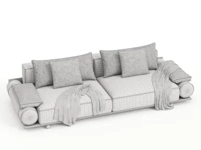 Donovan Roll Sofa 3D model