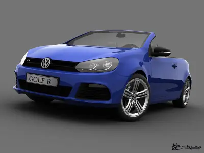 Volkswagen Golf R Cabriolet 2014 3D model