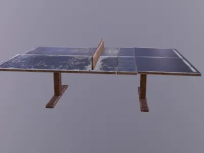 PingPong Table Low-poly 3D model