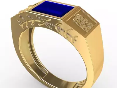 anel formatura direito masculino classico 3D print model