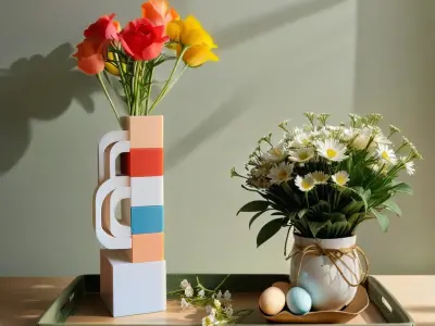 Arcella Vase for  Unique Decor 3D print model