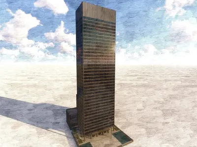 The Seagram Building New York City 3D model