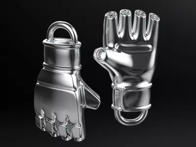 EVERLAST Kickboxing Gloves pendant 3D print model