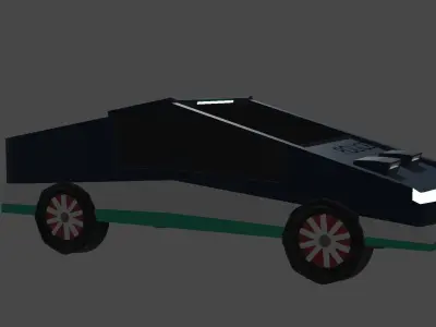 Vehicle police car Low-poly 3D model