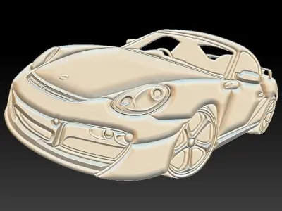 Porsche Suitable for embossing Hot Foil Technique 3D model