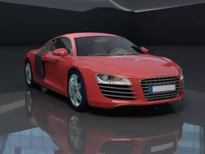 AUDI R8 3D MODEL Low-poly 3D model