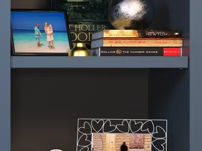 Decorative set SHELVES 3D model