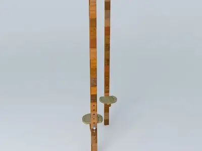 Wooden stilts 3D model