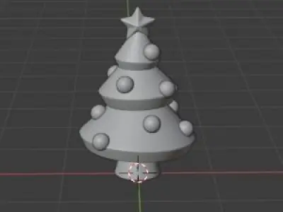 Christmas Tree Low-poly 3D model