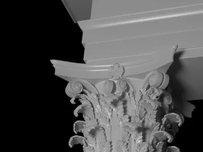 Roman Architectural Pillar Orders 3D Model Collection