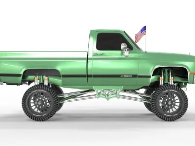 CHEVROLET C10 1500 TRUCK LIFTED  3D model