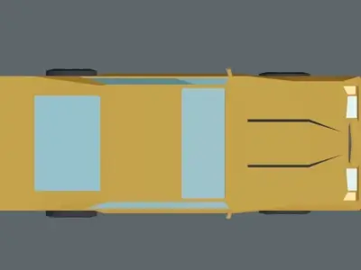 Chevrolet Camaro iroc-z low poly Low-poly 3D model