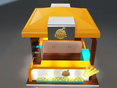 Booth Exhibition Stand a331a 3D model