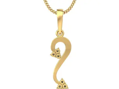 Solitaire Women Pendant 3dm STL OBJ FBX Renders Details 3D print model 40
