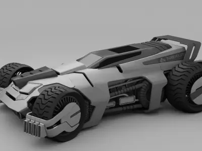 sci-fi vehicle 3D model