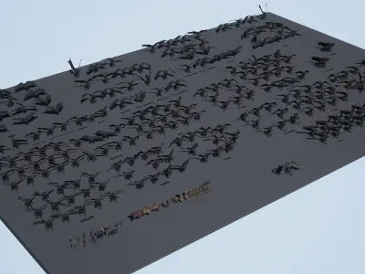 Ghostfire Low-poly 3D model