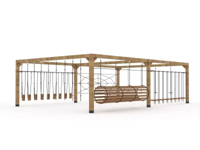 Wooden Playground 3D model