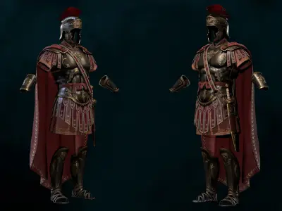 Roman Armor Update Low-poly 3D model Low-poly 3D model