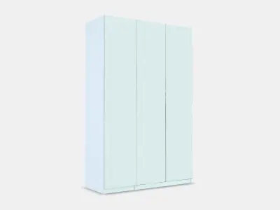 PAX - FARDAL Wardrobe combination Low-poly 3D model