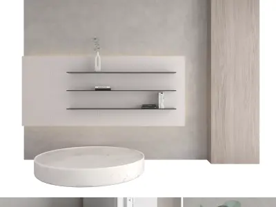 Decorative wall panel set 103 3D model